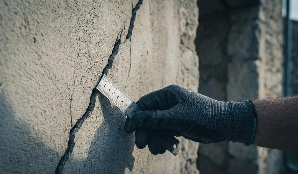 grietas en paredes chalet