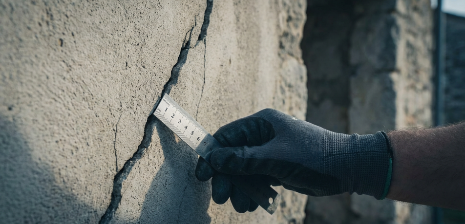 grietas en paredes chalet