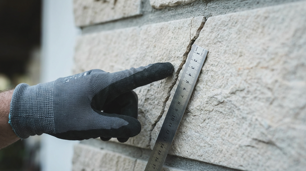 grietas en paredes chalet