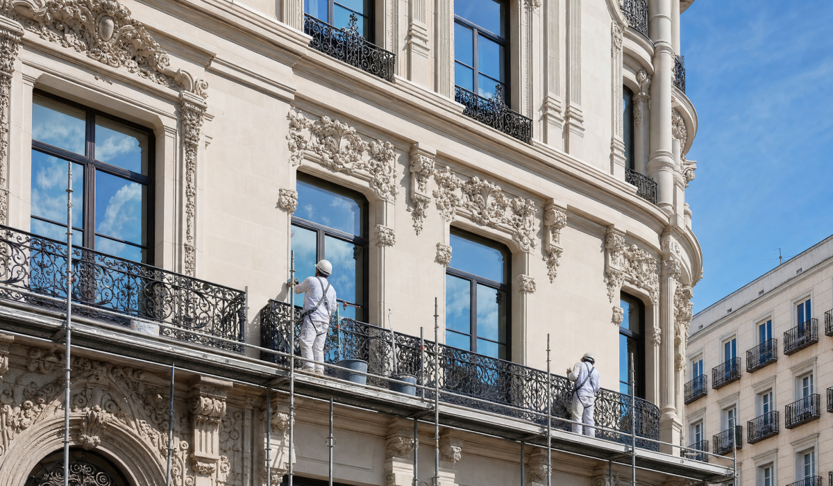 Reforma edificio protegido centro de Madrid – restauración de fachada histórica